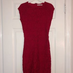Urban Outfitters bodycon lace red dress
